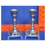 Pair of Metal Candle Sticks