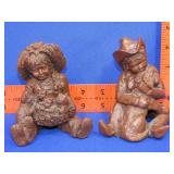Two Red Mill MFG Resin Figurines