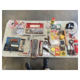 Table Lot of Tools & Misc Hardware