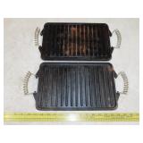 2 Victoria Cast Iron Griddles