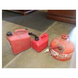 Three Gas Cans