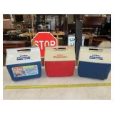 Three Igloo Little Playmate Coolers