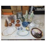 Table Lot of Glassware & Pottery