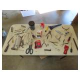 Table Lot of Tools