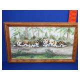 Framed Puppy Print