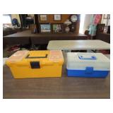 2 Plastic Tool Boxes