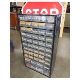 Metal Organizer w/ Contents