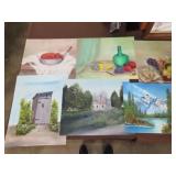 Lot of Oil on Board Paintings