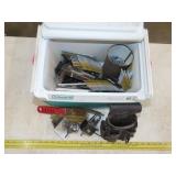 Coleman Cooler w/ Misc Hardware