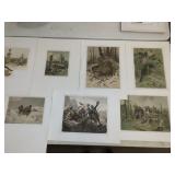 Antique Color Lithographs - 17pcs