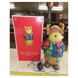 Fiber Optic Christmas Moose - Works - 18"