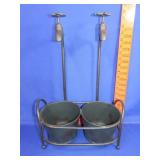 Double Metal Planter