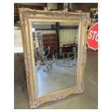 Ornate Framed Beveled Glass Mirror - 32"x45"