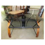 Glass Top Computer Desk