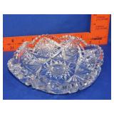 Cut Crystal Shallow Bowl - 7.5"