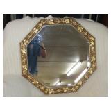 Gold Guilded Octagonal Mirror