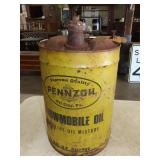 Penzoil Snowmobile Oil Can - Approx 6 Gal