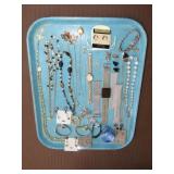 Tray Lot of Costume Jewelry