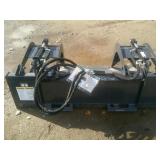 Unused 2025 Skid Steer Grapple Bucket Attachment