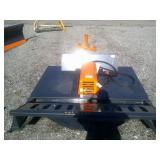 Unused 2025 Skid Steer Brush Cutter Attachment