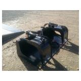 Unused 2025 Skid Steer Grapple Bucket Attachment