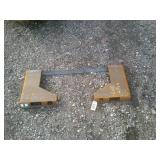 New Skid Steer Attach Plate Open Center