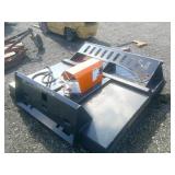 Unused 2025 Skid Steer Brush Cutter Attachment