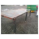 4' x 12' Work bench on wheels