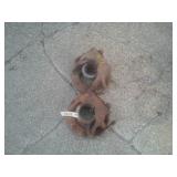 2 Clamp on Hubs
