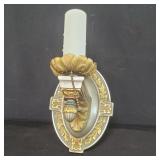 Horn & Brannen Art Deco metal electrified sconce