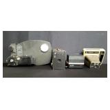 Box of vintage cameras