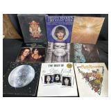 Lot of nine vintage LPs