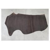 Dark brown leather hide