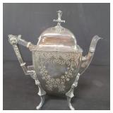 Victorian silver  plate teapot