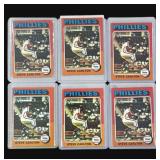 Lot 1975 Topps Steve Carlton baseball cards