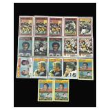 Lot 1970s Topps football cards