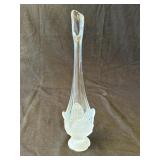 Vintage MCM Viking frosted glass vase