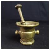 Brass mortar and pestle