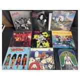 Lot of nine vintage LPs