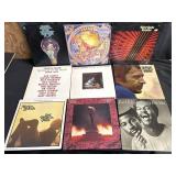 Lot of nine vintage LPs