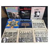 Lot of nine vintage LPs