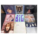 Lot of nine vintage LPs