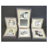 Six Lila Hartman tile samples