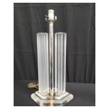 Mid-century modern acrylic prism table lamp