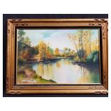 M. George signed oil on canvas