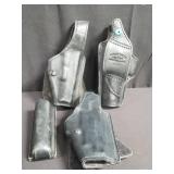 Group of leather holsters