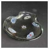 Vintage hand blown glass bowl