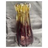Glass art vase