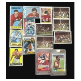 Lot vintage 60s, 70s and 80s Topps football cards