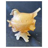 Vintage Westmoreland nesting bird glass candy dish
